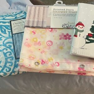 3 shower curtains brand new